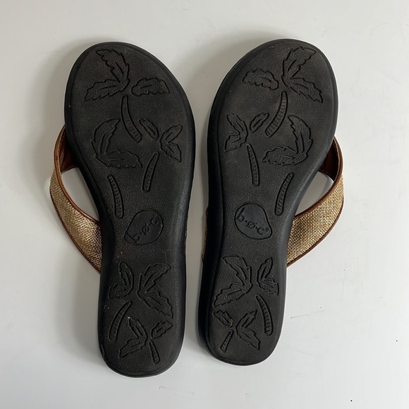 BOC Woven Fabric Thong Sandals Women's 9 Beige Tan Cream - Picture 11 of 12